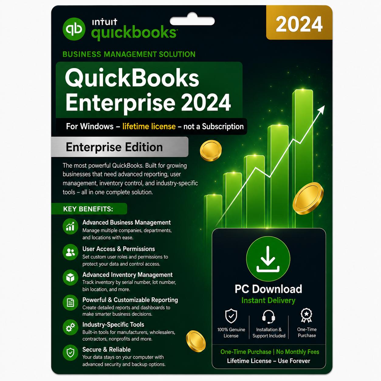 QuickBooks Desktop Premier Plus 2024 – lifetime license - not a Subscription
