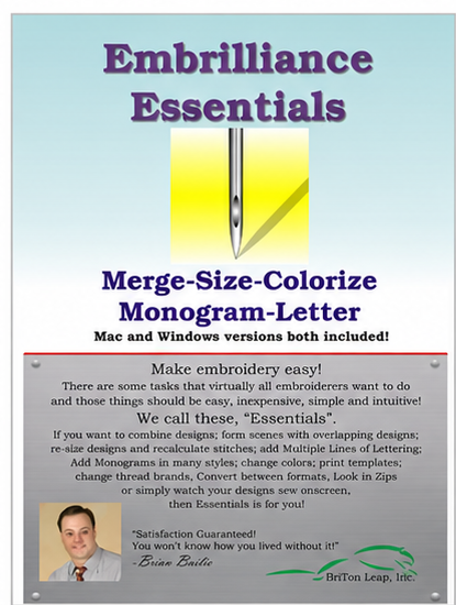 Embrilliance Essentials - Software Download
